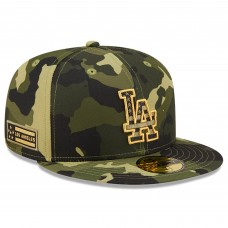 Бейсболка Los Angeles Dodgers New Era 2022 Armed Forces Day On-Field 59FIFTY - Camo