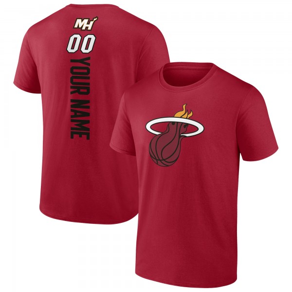 Футболка Miami Heat Red Personalized Playmaker Team