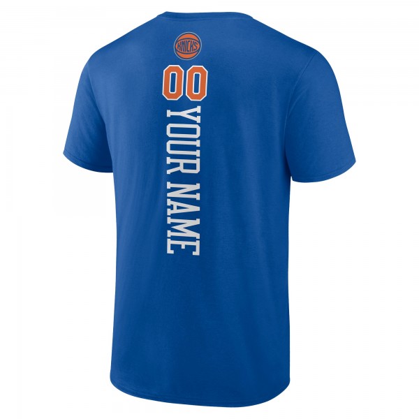 New York Knicks Blue Personalized Playmaker Team T-Shirt