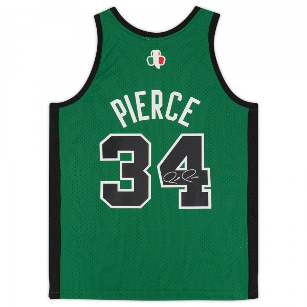 Autographed Boston Celtics Paul Pierce Fanatics Authentic Red and White Alternate Mitchell & Ness Replica Jersey