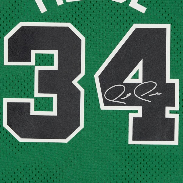 Autographed Boston Celtics Paul Pierce Fanatics Authentic Red and White Alternate Mitchell & Ness Replica Jersey