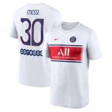 Футболка Lionel Messi Paris Saint-Germain Nike Name & Number Fan - White