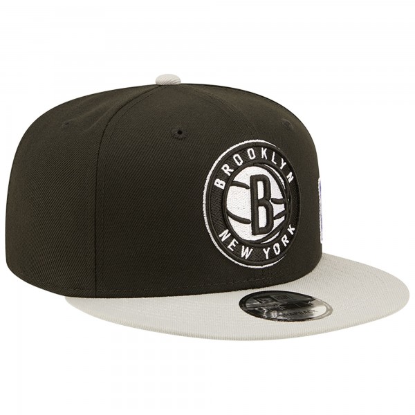 Бейсболка Brooklyn Nets New Era Back Letter Arch 9FIFTY - Black/Gray