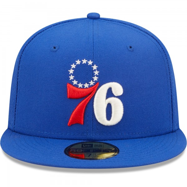 Бейсболка Philadelphia 76ers New Era 3x NBA Finals Champions Pop Sweat 59FIFTY - Royal