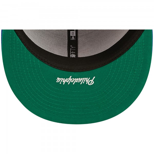 Бейсболка Philadelphia 76ers New Era Side Split 59FIFTY - Royal