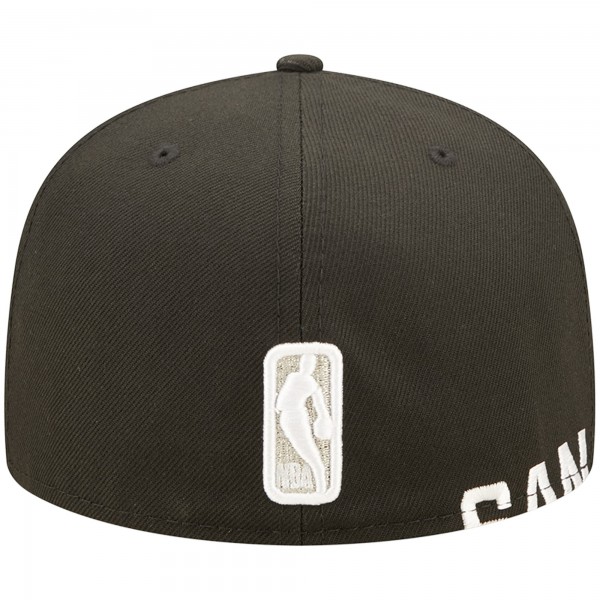 Бейсболка San Antonio Spurs New Era Side Split 59FIFTY - Black