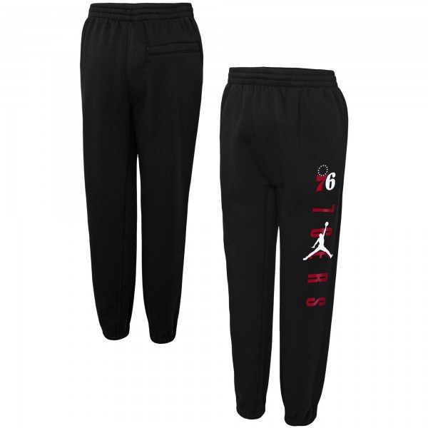 Детские штаны Philadelphia 76ers Jordan Brand Courtside Statement Edition Fleece - Black