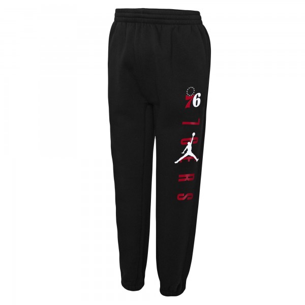 Детские штаны Philadelphia 76ers Jordan Brand Courtside Statement Edition Fleece - Black
