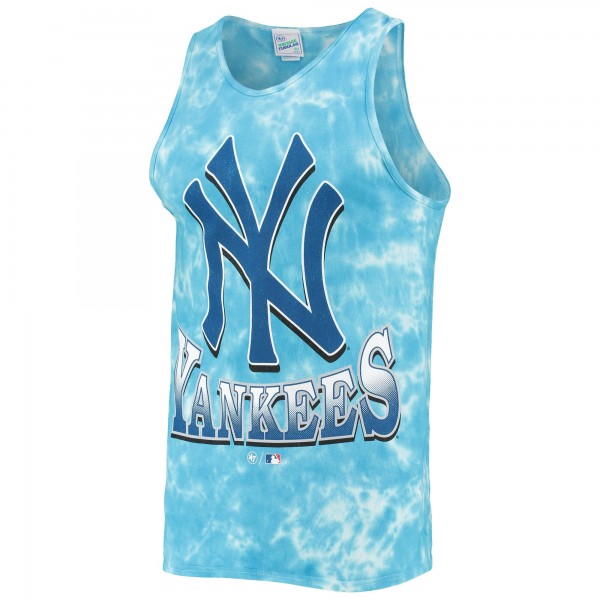 New York Yankees 47 Blue Big Leaguer Tubular Tie-Dye Tank Top