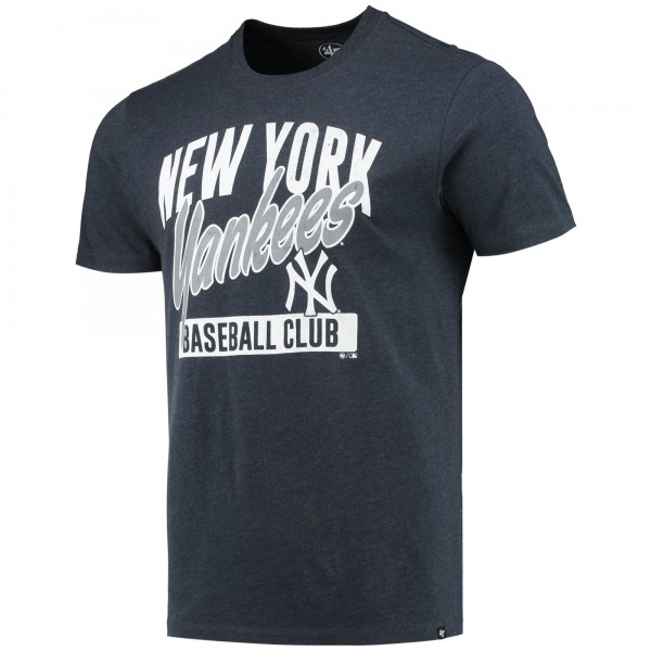 New York Yankees 47 Heathered Navy Fanzone Club T-Shirt