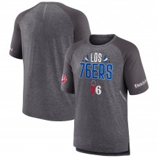 Футболка Philadelphia 76ers 2022 Noches Ene-Be-A Core Shooting Raglan - Heathered Gray