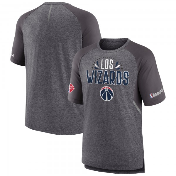 Футболка Washington Wizards 2022 Noches Ene-Be-A Core Shooting Raglan - Heathered Gray