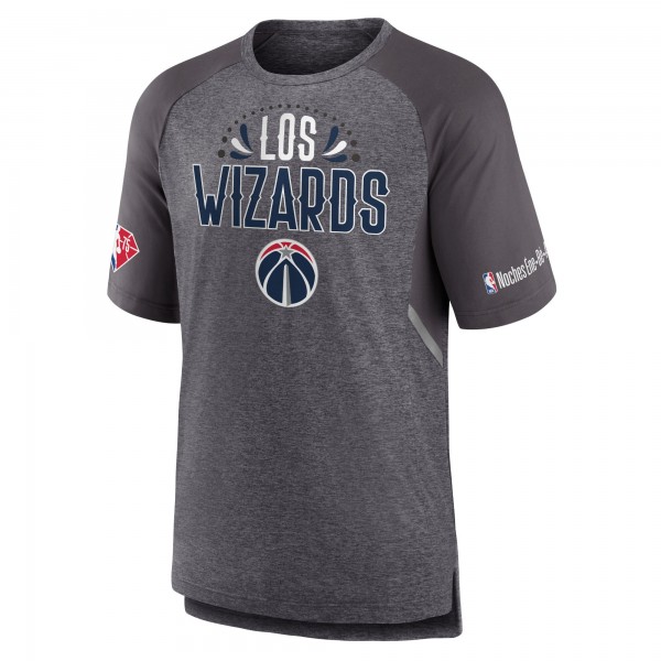Футболка Washington Wizards 2022 Noches Ene-Be-A Core Shooting Raglan - Heathered Gray