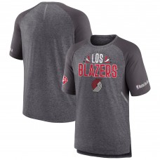 Футболка Portland Trail Blazers 2022 Noches Ene-Be-A Core Shooting Raglan - Heathered Gray