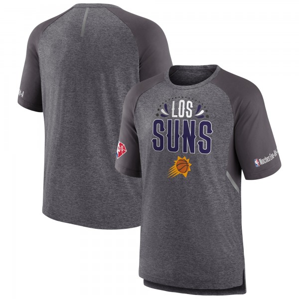 Футболка Phoenix Suns 2022 Noches Ene-Be-A Core Shooting Raglan - Heathered Gray