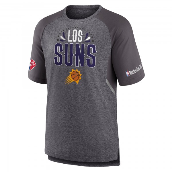 Футболка Phoenix Suns 2022 Noches Ene-Be-A Core Shooting Raglan - Heathered Gray