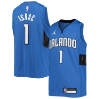 Детская игровая майка Jonathan Isaac Orlando Magic Jordan Brand 2020/21 - Statement Edition - Blue