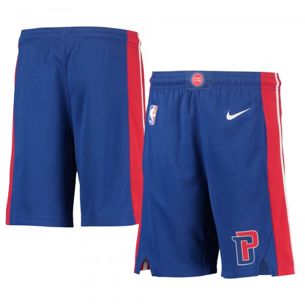 Детские шорты Detroit Pistons Nike 2020/21 Swingman Performance - Icon Edition - Blue - атрибутика NBA