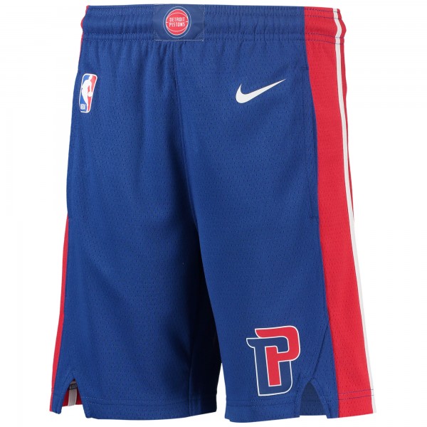 Детские шорты Detroit Pistons Nike 2020/21 Swingman Performance - Icon Edition - Blue - атрибутика NBA