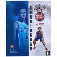 Autographed Detroit Pistons Cade Cunningham Fanatics Authentic 8 x 10 Rookie Photoshoot Photograph