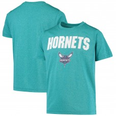 Youth Teal Charlotte Hornets Team & Logo T-Shirt