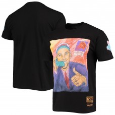Футболка Steve Nash Phoenix Suns Mitchell & Ness Hardwood Classics Draft Day Colorwash - Black