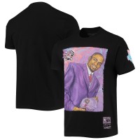 Футболка Vince Carter Toronto Raptors Mitchell & Ness Hardwood Classics Draft Day Colorwash - Black