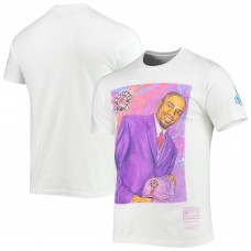 Футболка Vince Carter Toronto Raptors Mitchell & Ness Hardwood Classics Draft Day Colorwash - White