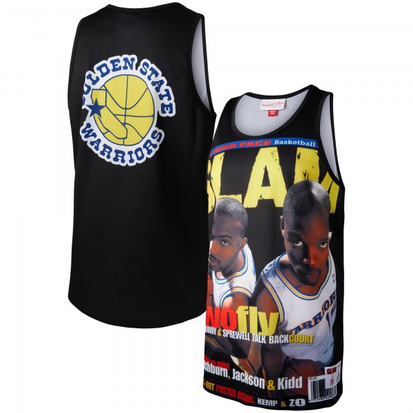 Майка Tim Hardaway/Latrell Sprewell Golden State Warriors Mitchell & Ness Slam - Black
