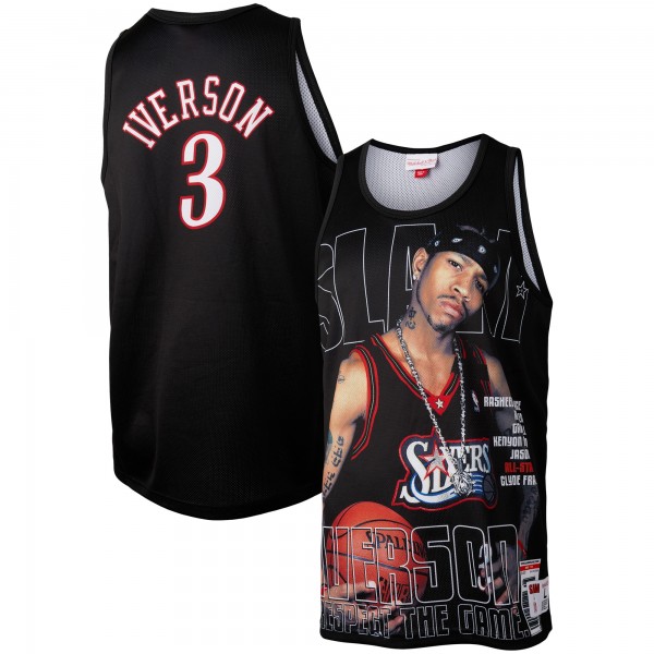 Майка Allen Iverson Philadelphia 76ers Mitchell & Ness Slam - Black
