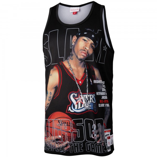 Майка Allen Iverson Philadelphia 76ers Mitchell & Ness Slam - Black