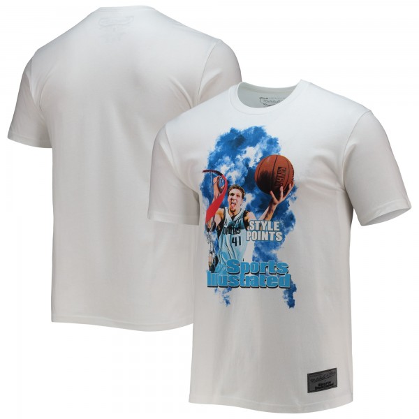 Футболка Dirk Nowitzki Dallas Mavericks Mitchell & Ness x Sports Illustrated - White