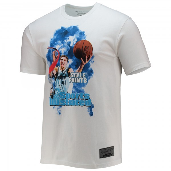 Футболка Dirk Nowitzki Dallas Mavericks Mitchell & Ness x Sports Illustrated - White