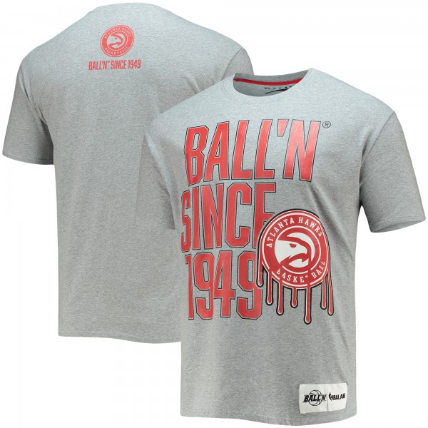 Футболка Atlanta Hawks BALL'N Since 1949 - Heathered Gray