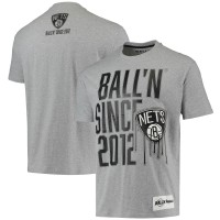 Футболка Brooklyn Nets BALLN Since 2012 - Heathered Gray