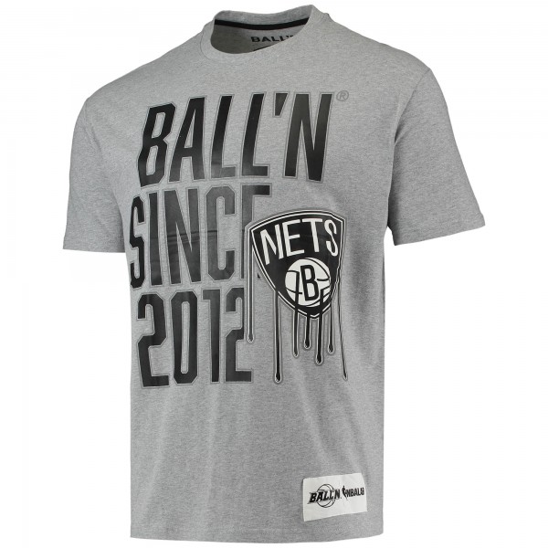 Футболка Brooklyn Nets BALLN Since 2012 - Heathered Gray