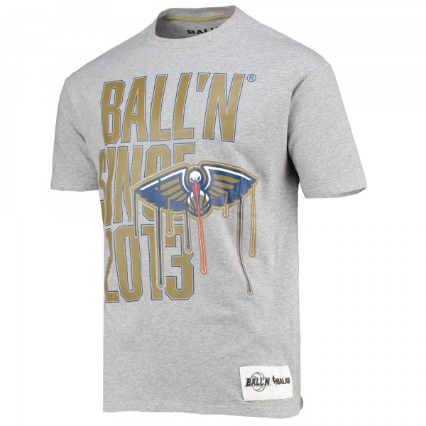 Футболка New Orleans Pelicans BALL'N Since 2013 - Heathered Gray