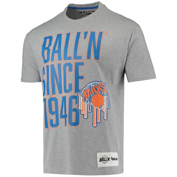 Футболка New York Knicks BALL'N Since 1946 - Heathered Gray