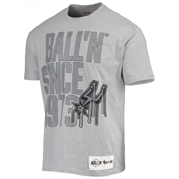 Футболка San Antonio Spurs BALL'N Since 1973 - Heathered Gray