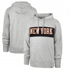 Толстовка с капюшоном New York Knicks 2021/22 City Edition Wordmark Chest Pass - Gray