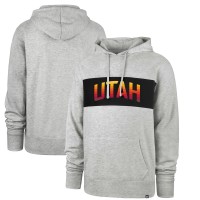 Толстовка с капюшоном Utah Jazz 2021/22 City Edition Wordmark Chest Pass - Gray