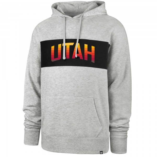 Толстовка с капюшоном Utah Jazz 2021/22 City Edition Wordmark Chest Pass - Gray - фирменная одежда NBA