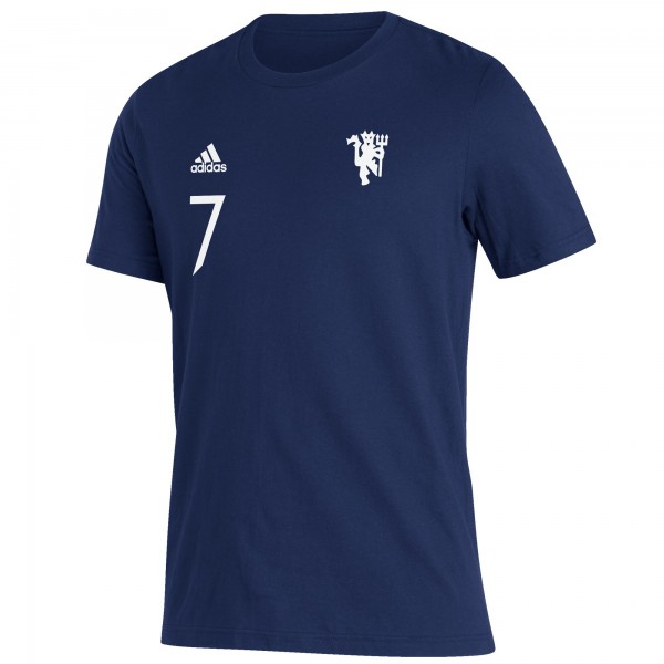 Футболка Cristiano Ronaldo Manchester United adidas Name & Number Amplifier - Navy