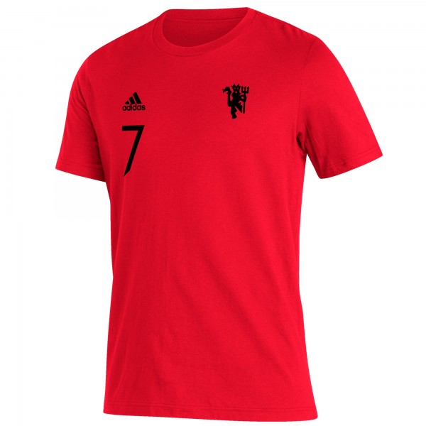 Футболка Cristiano Ronaldo Manchester United adidas Name & Number Amplifier - Red