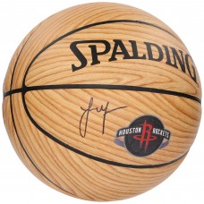 Баскетбольный мяч Jalen Green Houston Rockets Fanatics Authentic Autographed Spalding Logo Woodgrain