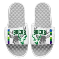 Детские шлепки Milwaukee Bucks ISlide 2021/22 City Edition - White