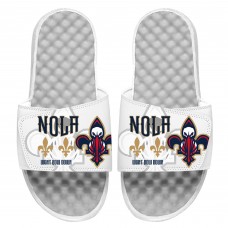 Детские шлепки New Orleans Pelicans ISlide 2021/22 City Edition - White