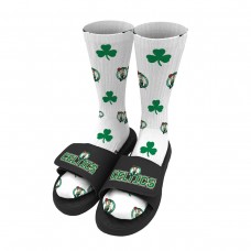 Носки и шлепки Boston Celtics ISlide Pattern - White