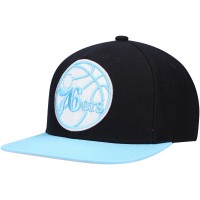 Бейсболка Philadelphia 76ers Mitchell & Ness Pastel - Black/Light Blue