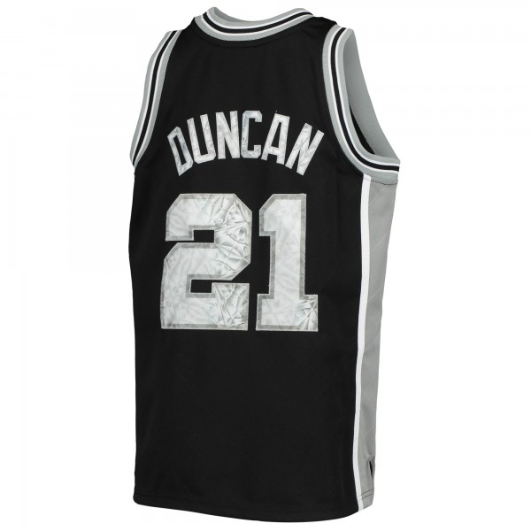 Детская игровая майка Tim Duncan San Antonio Spurs Mitchell & Ness Hardwood Classics 75th Anniversary Diamond - баскетбольная джерси NBA